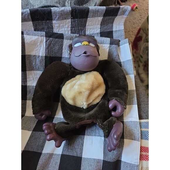 2-‎ Vintage Gorilla Monkey Plush Rubber Face Hands Feet Golf Head Covers READ - Picture 2 of 12